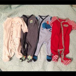 Four pajamas for baby